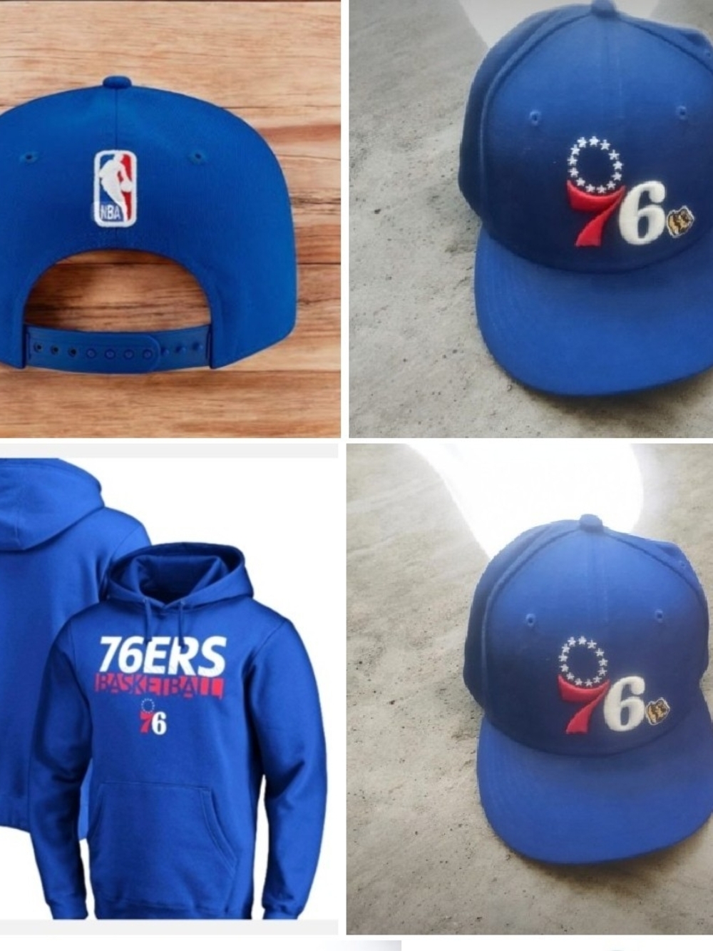 Philadelphia 76ers Mens Hoodie & Snapback Hat - Bundle
